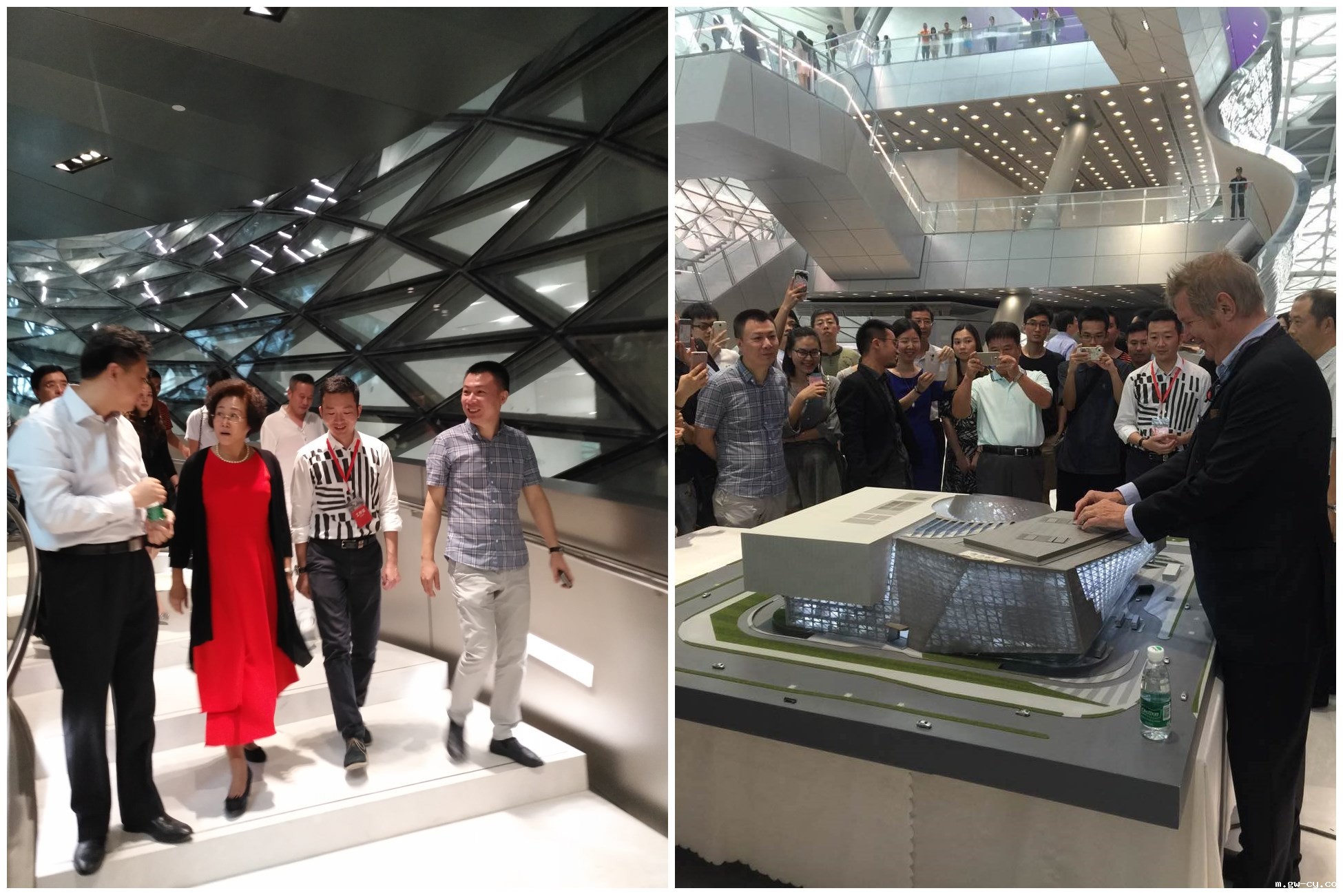 市领导参观两馆/两馆设计师沃尔夫·狄·普瑞克斯讲解设计理念 市领导参观两馆/两馆设计师沃尔夫·狄·普瑞克斯讲解设计理念